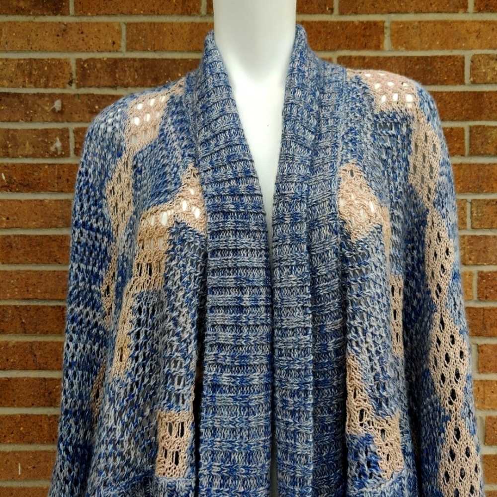 Love Stitch Open Front Cardigan Sz M - Picture 4 of 9